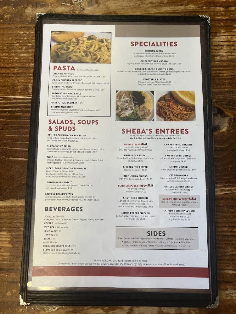 Sheba's Menu image 3